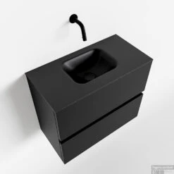 MONDIAZ ADA 60cm Toiletmeubel Urban. LEX Wastafel Urban Midden Zonder Kraangat