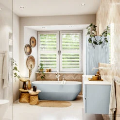 MONDIAZ VICA 150cm Badmeubel Onderkast Clay 4 Lades. Wastafel CLOUD Links Zonder Kraangat, Kleur Talc Met Spiegel LED. -Duravit Verkoop badkamermeubel vica clay cloud talc set3 0075