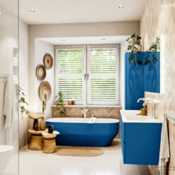 MONDIAZ VICA 140cm Badmeubel Onderkast Jeans 2 Lades. Wastafel CLOUD Dubbel 2 Kraangaten, Kleur Talc Met Spiegel LED. -Duravit Verkoop badkamermeubel vica jeans cloud talc set3 0041