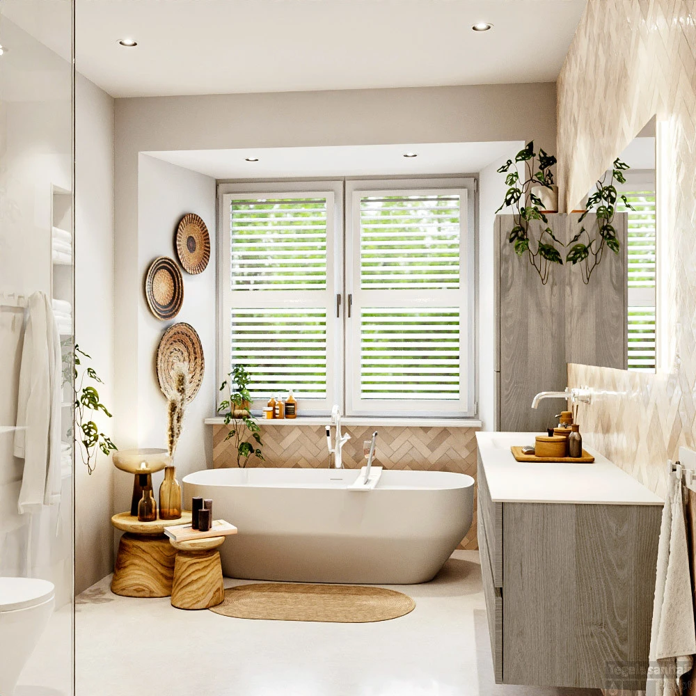 MONDIAZ VICA 190cm Badmeubel Onderkast Light Brown Grey 4 Lades. Wastafel CLOUD Links Zonder Kraangat, Kleur Talc. 6 MONDIAZ VICA 190cm Badmeubel Onderkast Light Brown Grey 4 Lades. Wastafel CLOUD Links Zonder Kraangat, Kleur Talc. - Afbeelding 6