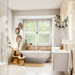 MONDIAZ VICA 150cm Badmeubel Onderkast Linen 4 Lades. Wastafel MOON Dubbel 2 Kraangaten, Kleur Talc. -Duravit Verkoop badkamermeubel vica linen moon talc set3 0074