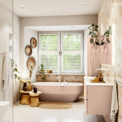 MONDIAZ VICA 140cm Badmeubel Onderkast Rosee 2 Lades. Wastafel CLOUD Links 1 Kraangat, Kleur Talc Met Spiegel LED. -Duravit Verkoop badkamermeubel vica rosee cloud talc set3 0039