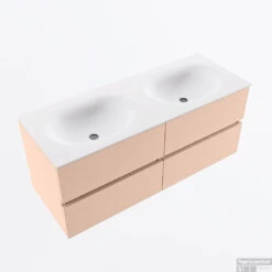 MONDIAZ VICA 120cm Badmeubel Onderkast Rosee 4 Lades. Wastafel MOON Dubbel Zonder Kraangat, Kleur Talc. 10 MONDIAZ VICA 120cm Badmeubel Onderkast Rosee 4 Lades. Wastafel MOON Dubbel Zonder Kraangat, Kleur Talc. -Duravit Verkoop badkamermeubel vica rosee moon talc google2 0059