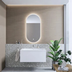 Badkamermeubelset Boss & Wessing Anubis 100cm 1 Lade Mat Wit Met Wastafel (Naar Keuze)