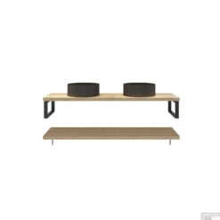 Badkamermeubelset BWS Eiken Massief Hout Bovenblad Met Boomschors 180 Cm Olie Natuur -Duravit Verkoop badkamermeubelset bws eiken massief hout bovenblad met boomschors 180 cm olie natuur shop