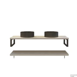 Badkamermeubelset BWS Eiken Massief Hout Bovenblad Recht 180 Cm Wit -Duravit Verkoop badkamermeubelset bws eiken massief hout bovenblad recht 180 cm wit shop