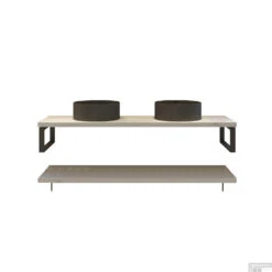 Badkamermeubelset BWS Eiken Massief Hout Bovenblad Zonder Boomschors 160 Cm Wit -Duravit Verkoop badkamermeubelset bws eiken massief hout bovenblad zonder boomschors 160 cm wit shop