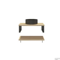 Badkamermeubelset BWS Eiken Massief Hout Bovenblad Zonder Boomschors 70 Cm Olie Natuur -Duravit Verkoop badkamermeubelset bws eiken massief hout bovenblad zonder boomschors 70 cm olie natuur shop