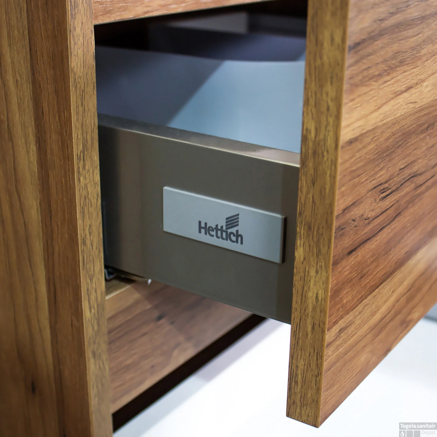 Badkamermeubelset Boss & Wessing Sally 100 Cm Twee Soft-Close Lades Eiken 5 Badkamermeubelset Boss & Wessing Sally 100 Cm Twee Soft-Close Lades Eiken - Afbeelding 5