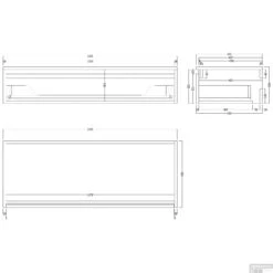 Badkamermeubelset Gliss Design Calypso 120 Cm Rustiek Eiken -Duravit Verkoop badkamermeubelset gliss design calypso 120 cm rustiek eiken tech2 2