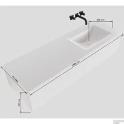 Badkamermeubelset Mondiaz LAGOM 120 Cm Rechtse Waskom Solid Surface Zonder Kraangaten Mat Wit (2 Laden) 7 Badkamermeubelset Mondiaz LAGOM 120 Cm Rechtse Waskom Solid Surface Zonder Kraangaten Mat Wit (2 Laden) -Duravit Verkoop badkamermeubelset mondiaz lagom 120 cm led rechtse wastafel solid surface zonder kraangaten mat zwart 2 laden tech 3