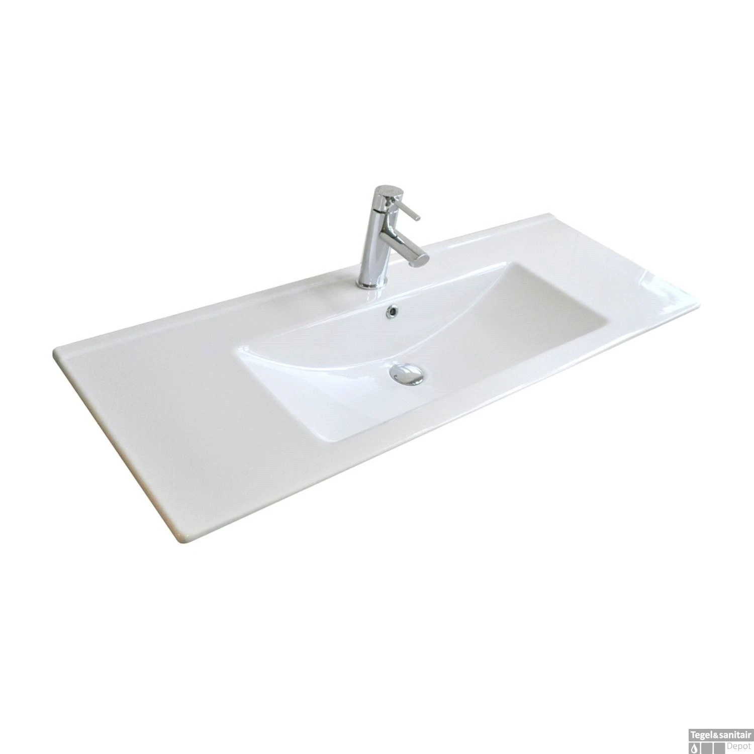 Badkamermeubelset Sanicare Q15 2 Laden Hoogglans Wit (spiegel Optioneel) 2 Badkamermeubelset Sanicare Q15 2 Laden Hoogglans Wit (spiegel Optioneel) - Afbeelding 2