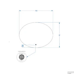 BWS Badkamerspiegel | Spark Ovale | Met LED Verlichting | 75x100cm 6 BWS Badkamerspiegel | Spark Ovale | Met LED Verlichting | 75x100cm -Duravit Verkoop badkamerspiegel led bws spark ovale 75x100 cm 33768 130497 tech