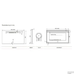 Badkamerspiegel Xenz Lazise 70x70cm Met LED Verlichting -Duravit Verkoop badkamerspiegel xenz lazise met led verlichting en spiegelverwarming tech 1
