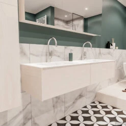 Tegeldepot Woonwinkel -Duravit Verkoop badmeubel bws wit 150 cm dubbel 2ld 2krg detail