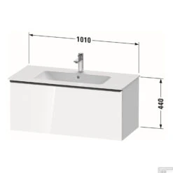 Badmeubel Duravit D-Neo Wand 101x46.2x44 Cm Mat Wit -Duravit Verkoop badmeubel duravit d neo wand 1010x462x440 mm mat wit tech