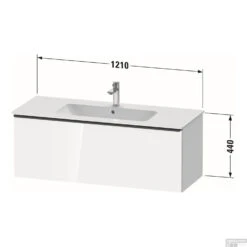 Badmeubel Duravit D-Neo Wand 121x46.2x44 Cm Mat Wit -Duravit Verkoop badmeubel duravit d neo wand 1210x462x440 mm mat wit tech