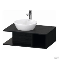 Badmeubel Duravit D-Neo Wand 80x55x26 Cm Rechts Mat Eiken Zwart