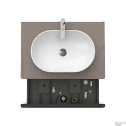 Badmeubel Duravit D-Neo Wand 80x55x45.9 Cm Mat Basalt -Duravit Verkoop badmeubel duravit d neo wand 800x550x459 mm mat basalt 3