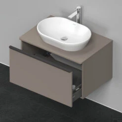 Badmeubel Duravit D-Neo Wand 80x55x45.9 Cm Mat Basalt -Duravit Verkoop badmeubel duravit d neo wand 800x550x459 mm mat basalt 5