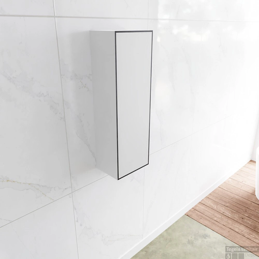 Kolomkast Mondiaz LAGOM 90cm Opbouw Linksdraaiend Mat Zwart 2 Kolomkast Mondiaz LAGOM 90cm Opbouw Linksdraaiend Mat Zwart - Afbeelding 2