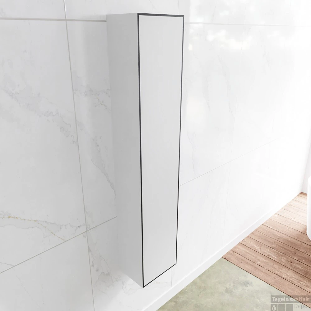 Kolomkast Mondiaz LAGOM 150cm Opbouw Linksdraaiend Mat Zwart 2 Kolomkast Mondiaz LAGOM 150cm Opbouw Linksdraaiend Mat Zwart - Afbeelding 2