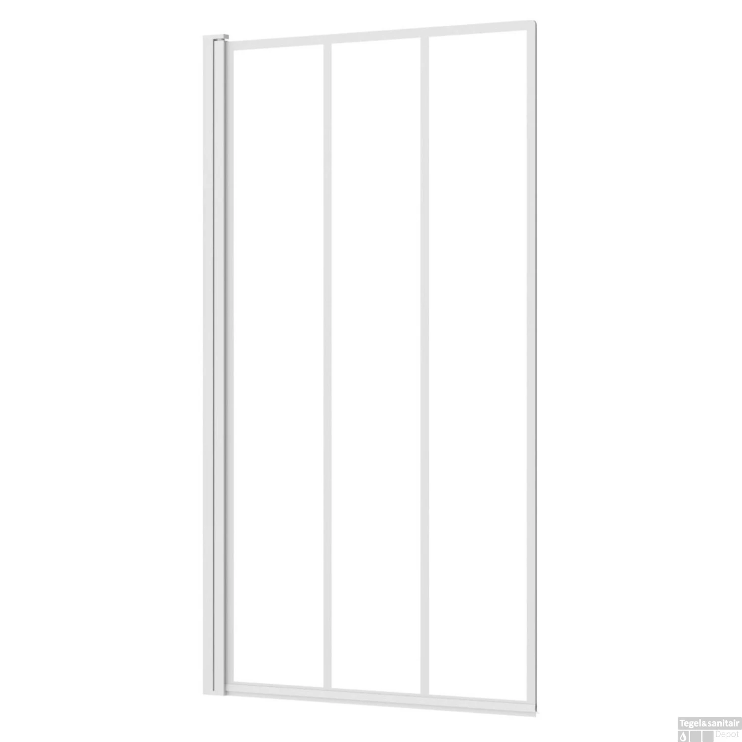 Badwand Allibert Loft-Game 1 Scherm 80x140 Cm Omkeerbaar Wit