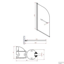 Badwand Boss & Wessing Bibi Afgerond 80x140cm Scharnierend Omkeerbaar 6mm -Duravit Verkoop badwand boss wessing bibi afgerond 80x140cm scharnierend omkeerbaar 6mm tech