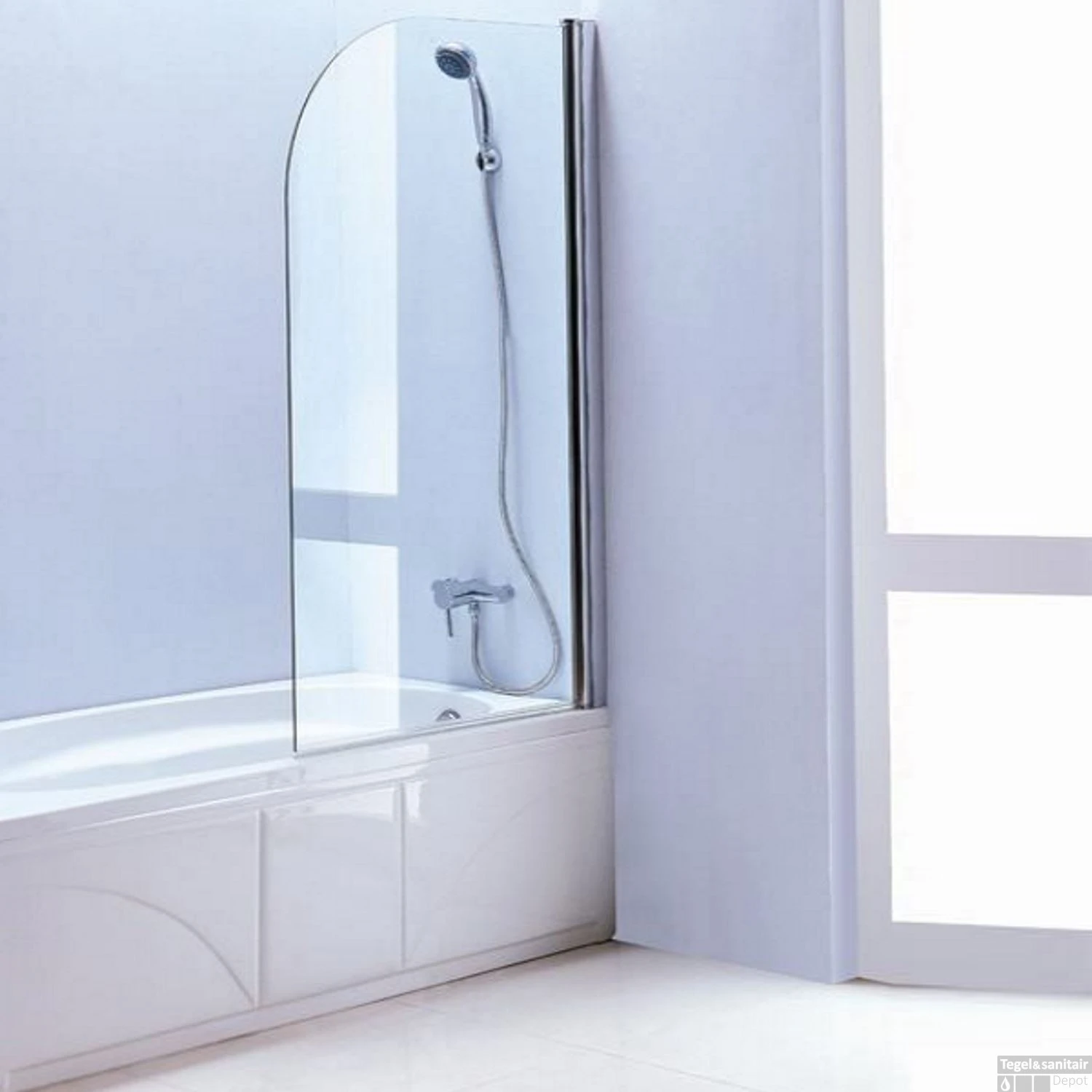 Badwand Sanilux 80x140cm 6mm Veiligheidsglas EasyClean 1 Badwand Sanilux 80x140cm 6mm Veiligheidsglas EasyClean