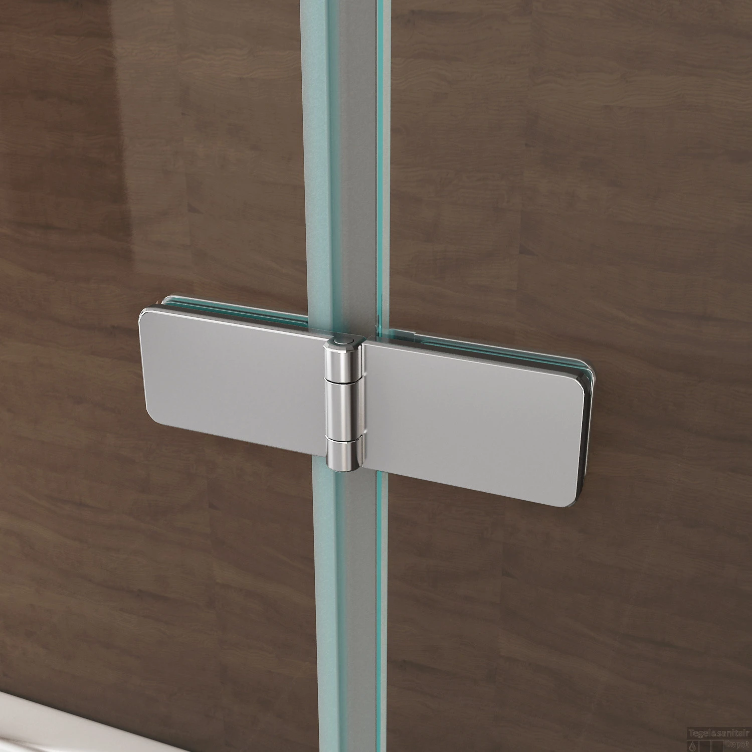 BWS Badwand 2 Delig Inklapbaar 100x140 Cm 6mm NANO Coating 5 BWS Badwand 2 Delig Inklapbaar 100x140 Cm 6mm NANO Coating - Afbeelding 5