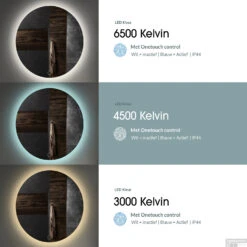 Spiegel Gliss Design Trendy Oval LED Verlichting 80cm -Duravit Verkoop bws spiegels led kleur 27