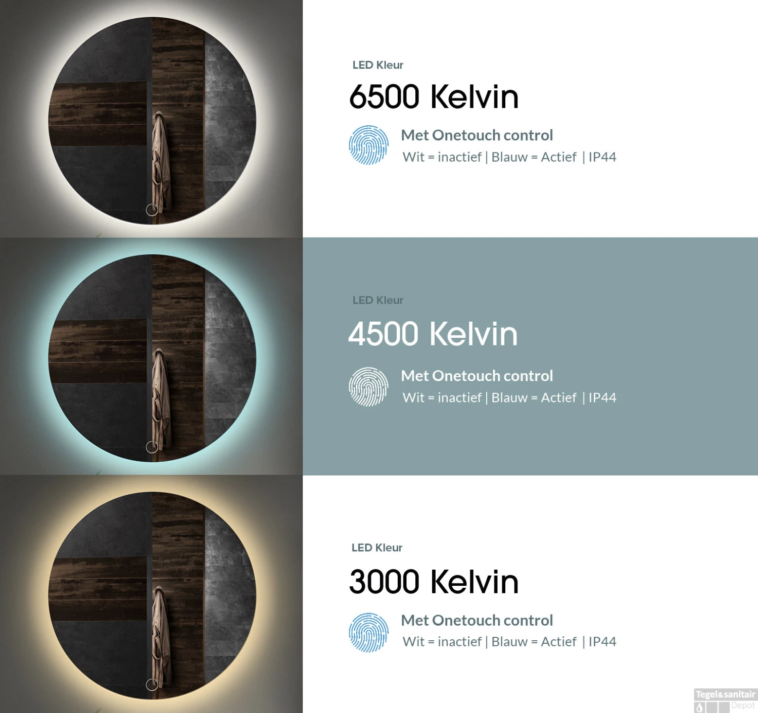 Spiegel Boss & Wessing Star Rond Met LED 70 Cm Koper Rose 4 Spiegel Boss & Wessing Star Rond Met LED 70 Cm Koper Rose - Afbeelding 4