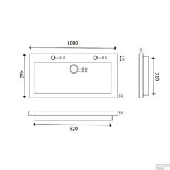 BWS Wastafel Hardsteen 100x46x5 Cm 2 Kraangaten Mat Zwart -Duravit Verkoop bws wastafel hardsteen 100x46x5 cm 2 kraangaten mat zwart tech