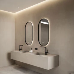 Spiegel Boss & Wessing Thyreos Ovaal LED Met Spiegelverwarming (Alle Kleuren & Maten) -Duravit Verkoop bwsthyreosenkel sfeer3