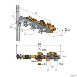 Thermostaat Badkraan Hotbath Chap Inbouw 2-stop Zonder Uitloop Chroom -Duravit Verkoop c061cr thermostaat badkraan hotbath chap inbouw 2 stop zonder uitloop chroom tech
