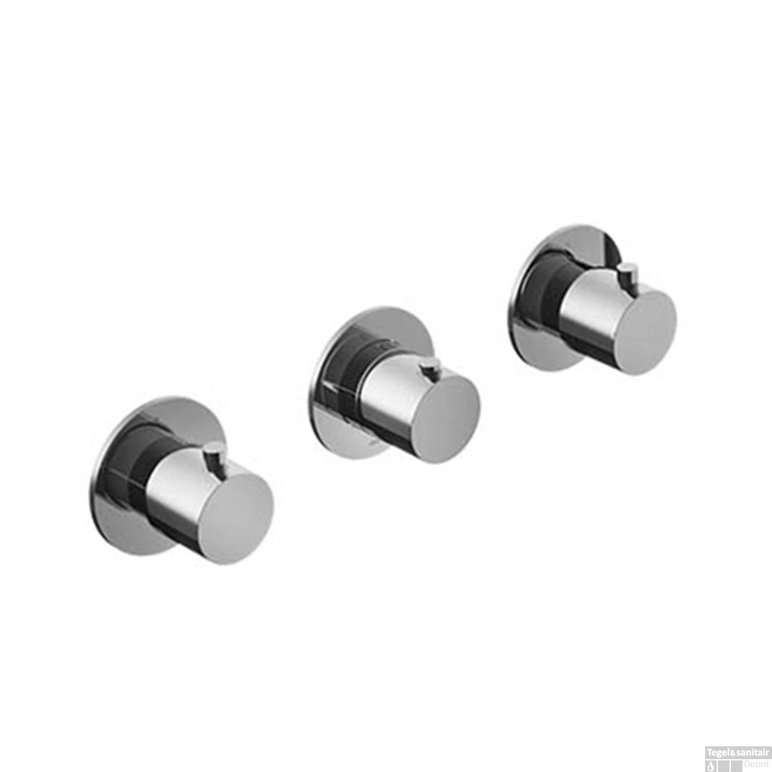 Douchethermostaat Hotbath Cobber Inbouw Met 2 Stopkranen Chroom (excl. Inbouwdeel)