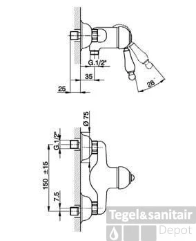 Cisal Arcana Empress Douchemengkraan EM00044127 Brons 1 Cisal Arcana Empress Douchemengkraan EM00044127 Brons