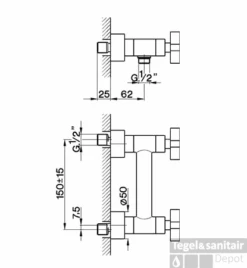 Cisal Barcelona Opbouw Douchemengkraan Chroom BA00044321