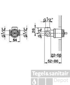 Cisal Inbouwdeel Douchemengkraan ZA00431104