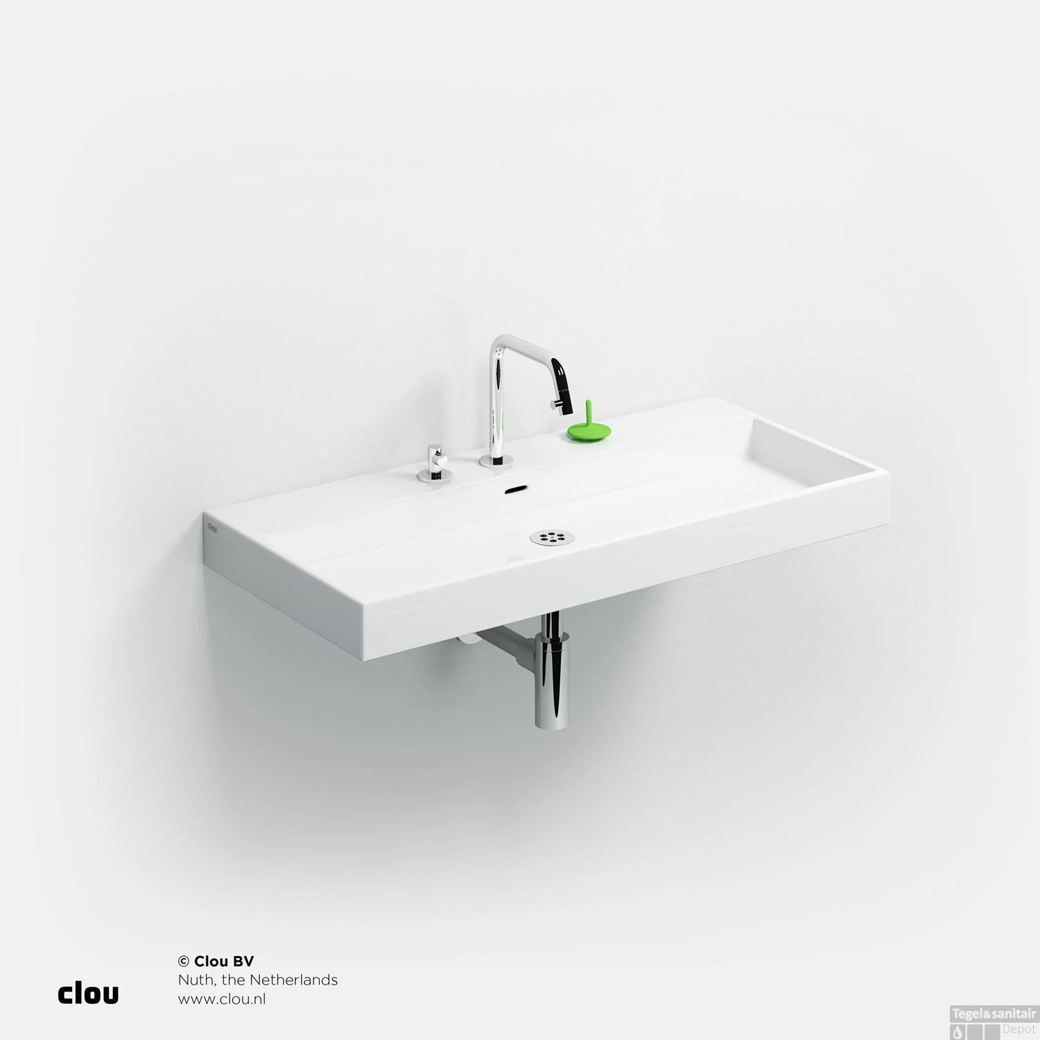 Wastafel Clou Wash Me 90x42x8 Cm Keramiek Wit 1 Wastafel Clou Wash Me 90x42x8 Cm Keramiek Wit