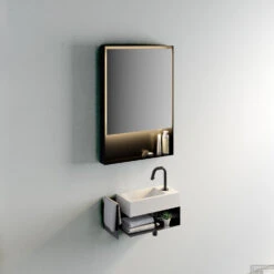 Clou Fonteinkast Open Met Handdoekhouder Tbv Flush Fontein Zwart (Kraangat Links) -Duravit Verkoop cl 07.36.030.21 ceiling wood 01c lighter 7