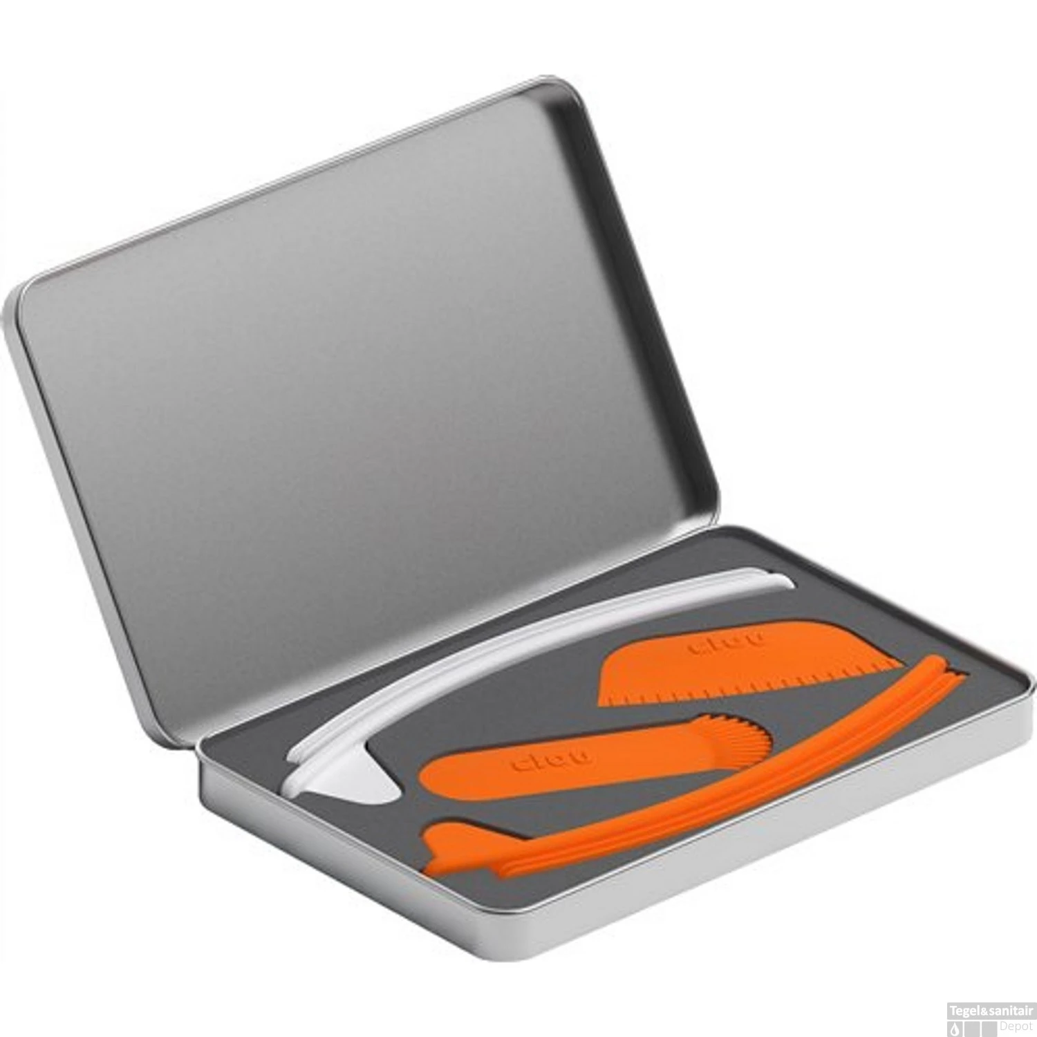 Clou Hammock Wastafelblad Enkele Waskom Links 150cm Compositie 14 Aluite Mat Wit - Afbeelding 2