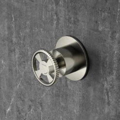 Inbouw Stopkraan Hotbath Cobber @Work Warm Geborsteld Nikkel (excl. Inbouwdeel)