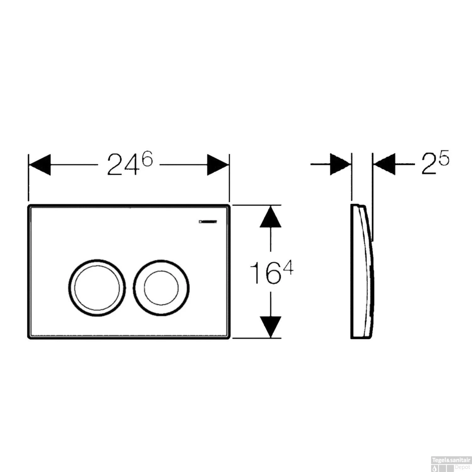 Geberit UP100 Toiletset Compleet | Inbouwreservoir | Rimless Civita Mat Zwart Met Drukplaat 3 Geberit UP100 Toiletset Compleet | Inbouwreservoir | Rimless Civita Mat Zwart Met Drukplaat - Afbeelding 3