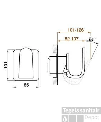 Douchemengkraan Cisal Kawa KA.00300.03J Zwart/Groen 1 Douchemengkraan Cisal Kawa KA.00300.03J Zwart/Groen