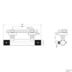 Douchemengkraan Thermostatisch Boss & Wessing James Geborsteld Staal -Duravit Verkoop douchemengkraan thermostatisch wiesbaden ribbd tech 1
