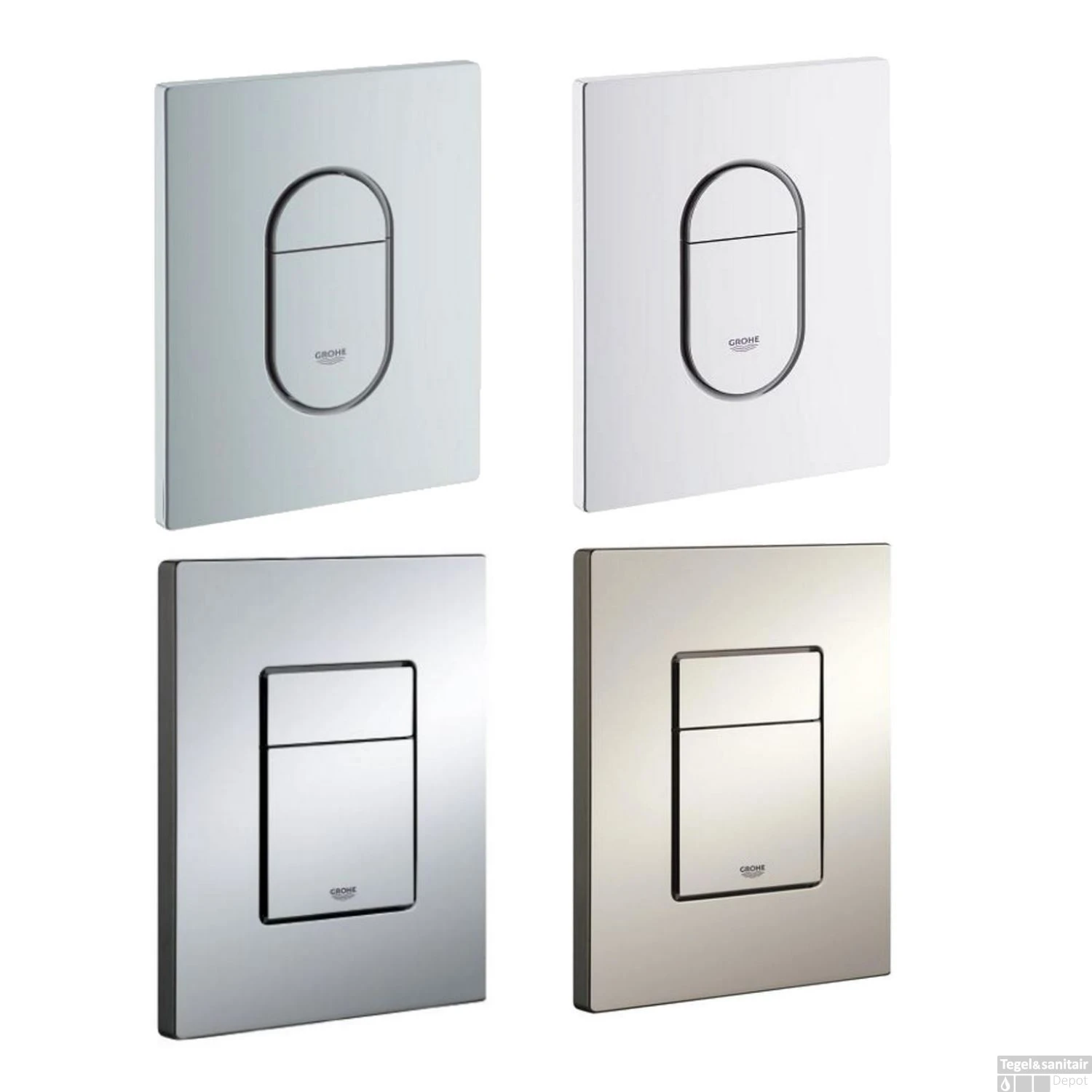 Grohe Rapid SL Toiletset Set28 B&W Zero Compact 49.5cm Met Grohe Arena Of Skate Drukplaat 4 Grohe Rapid SL Toiletset Set28 B&W Zero Compact 49.5cm Met Grohe Arena Of Skate Drukplaat - Afbeelding 4