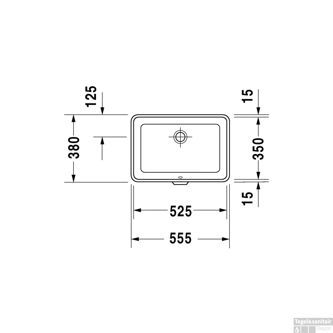 Duravit 2nd Floor Inbouw Wastafel 52.5x38x11.5 Cm Rechthoek Keramiek Glanzend Wit 2 Duravit 2nd Floor Inbouw Wastafel 52.5x38x11.5 Cm Rechthoek Keramiek Glanzend Wit - Afbeelding 2