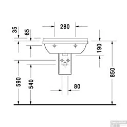 Duravit Starck 3 Wastafel 60x45x22.5 Cm Rechthoek Keramiek Glanzend Wit -Duravit Verkoop duravit starck 3 wastafel 60x45x22.5 cm rechthoek keramiek wit tech2