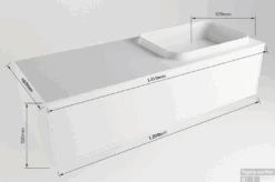 Badkamermeubelset Mondiaz Erin 120 Cm Met 1 Lade Met RIDGE Wastafel Rechts Urban Zonder Kraangaten Greeploos Mat Clay 13 Badkamermeubelset Mondiaz Erin 120 Cm Met 1 Lade Met RIDGE Wastafel Rechts Urban Zonder Kraangaten Greeploos Mat Clay -Duravit Verkoop erin 120cm right 11313763177771